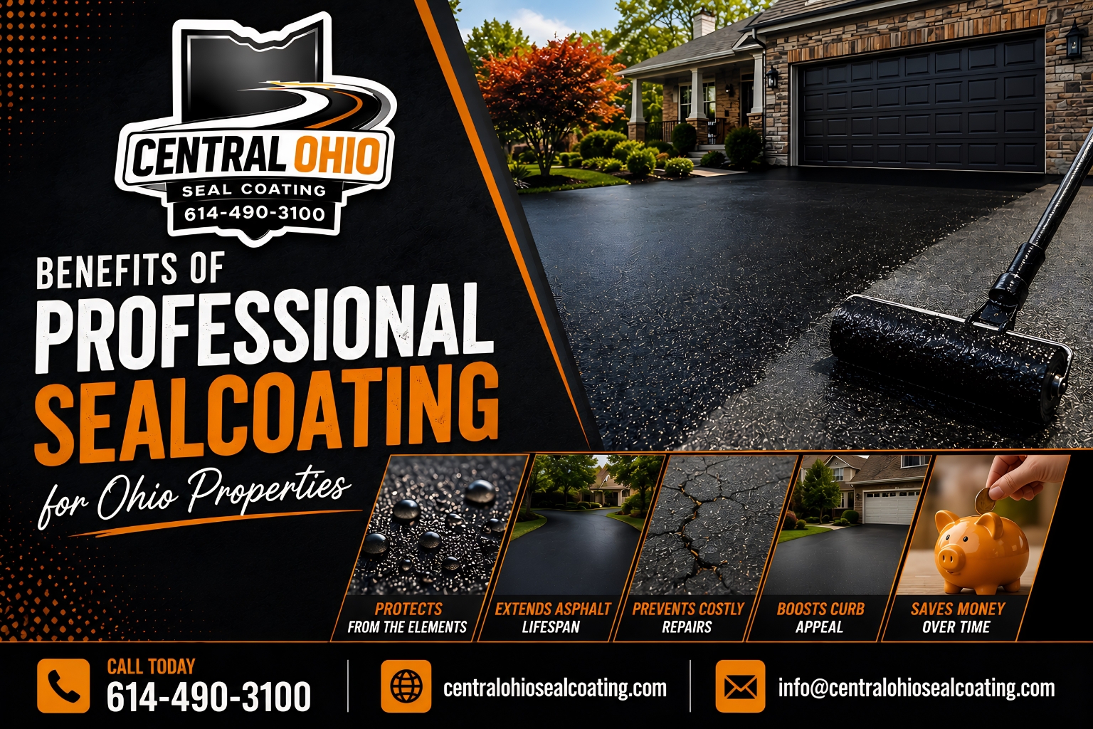Benefits of Professional Sealcoating for Ohio Properties
