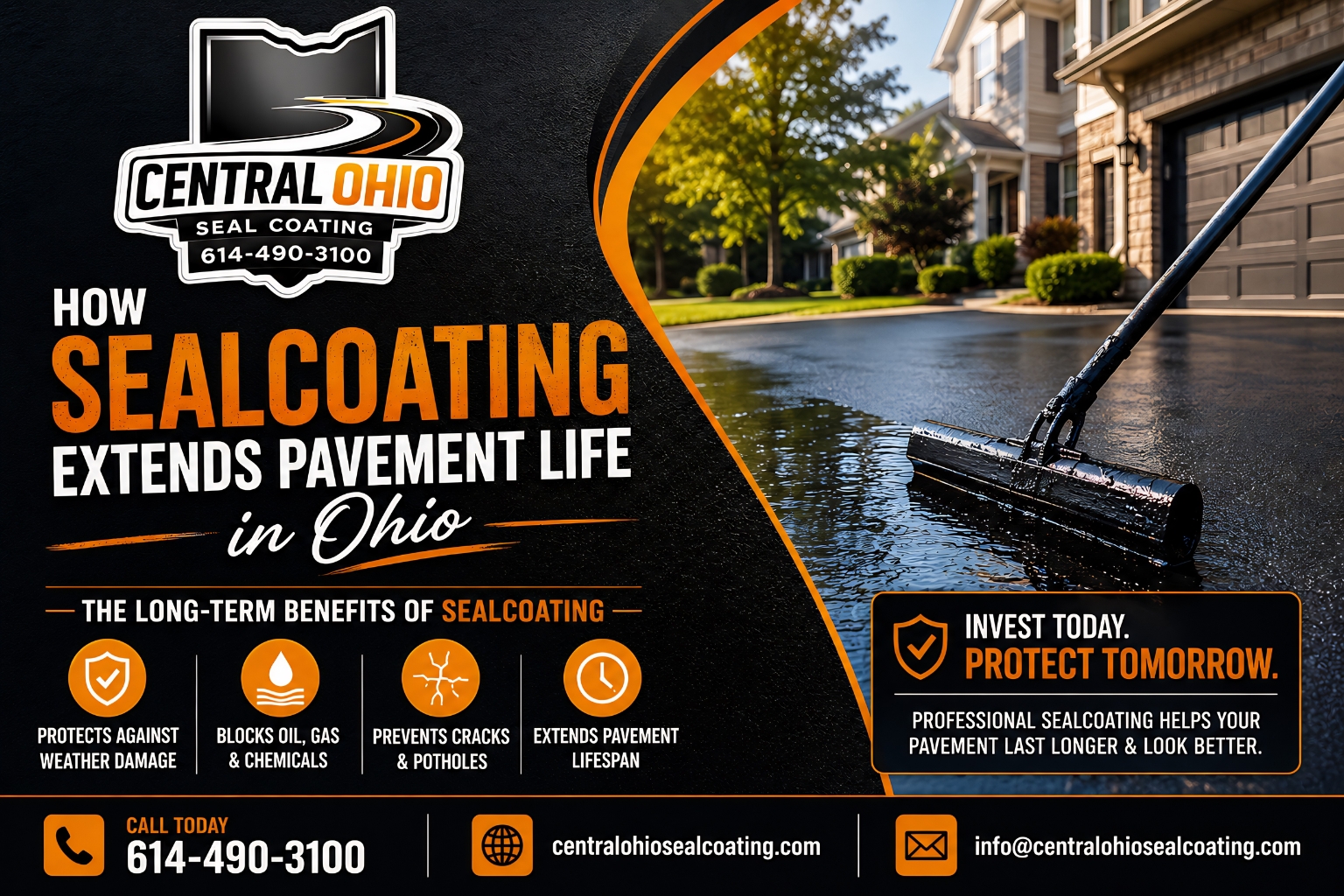 How Sealcoating Extends Pavement Life in Ohio