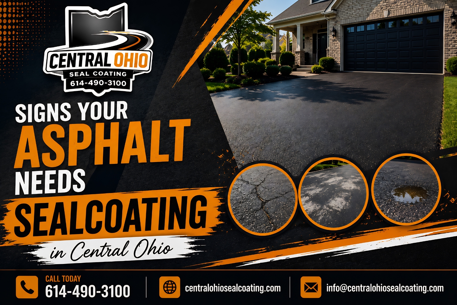 Signs Your Asphalt Needs Sealcoating in Central Ohio