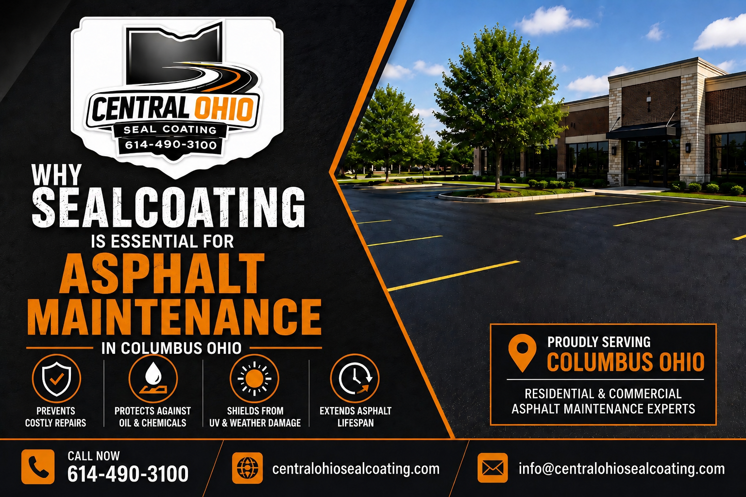 Why Sealcoating Is Essential for Asphalt Maintenance in Columbus Ohio