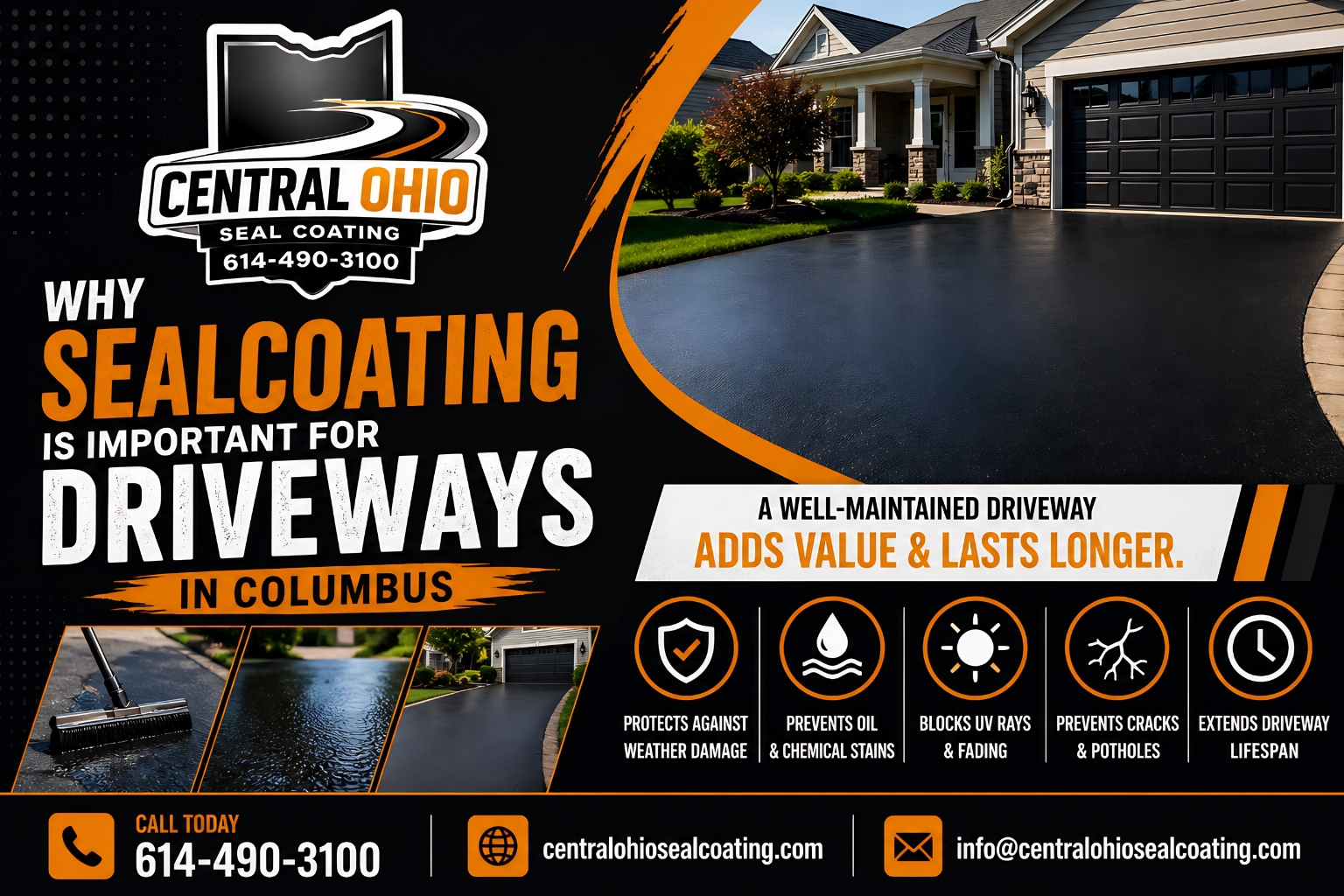 Why Sealcoating Is Important for Driveways in Columbus