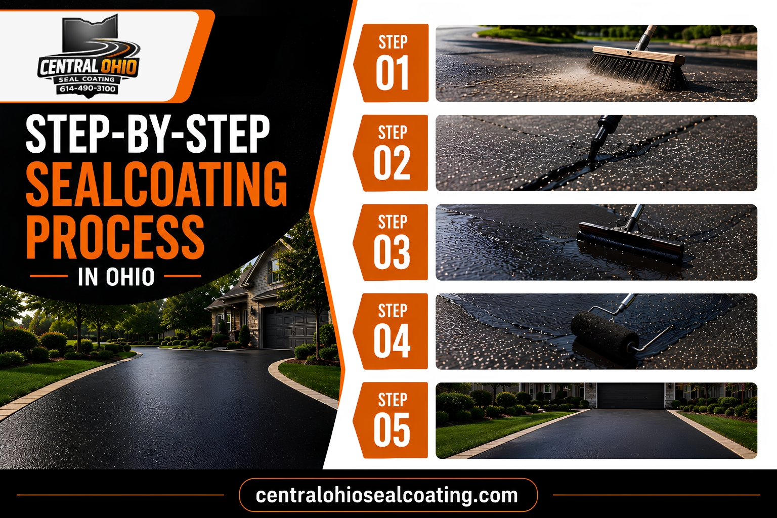 Step-by-Step Sealcoating Process in Ohio