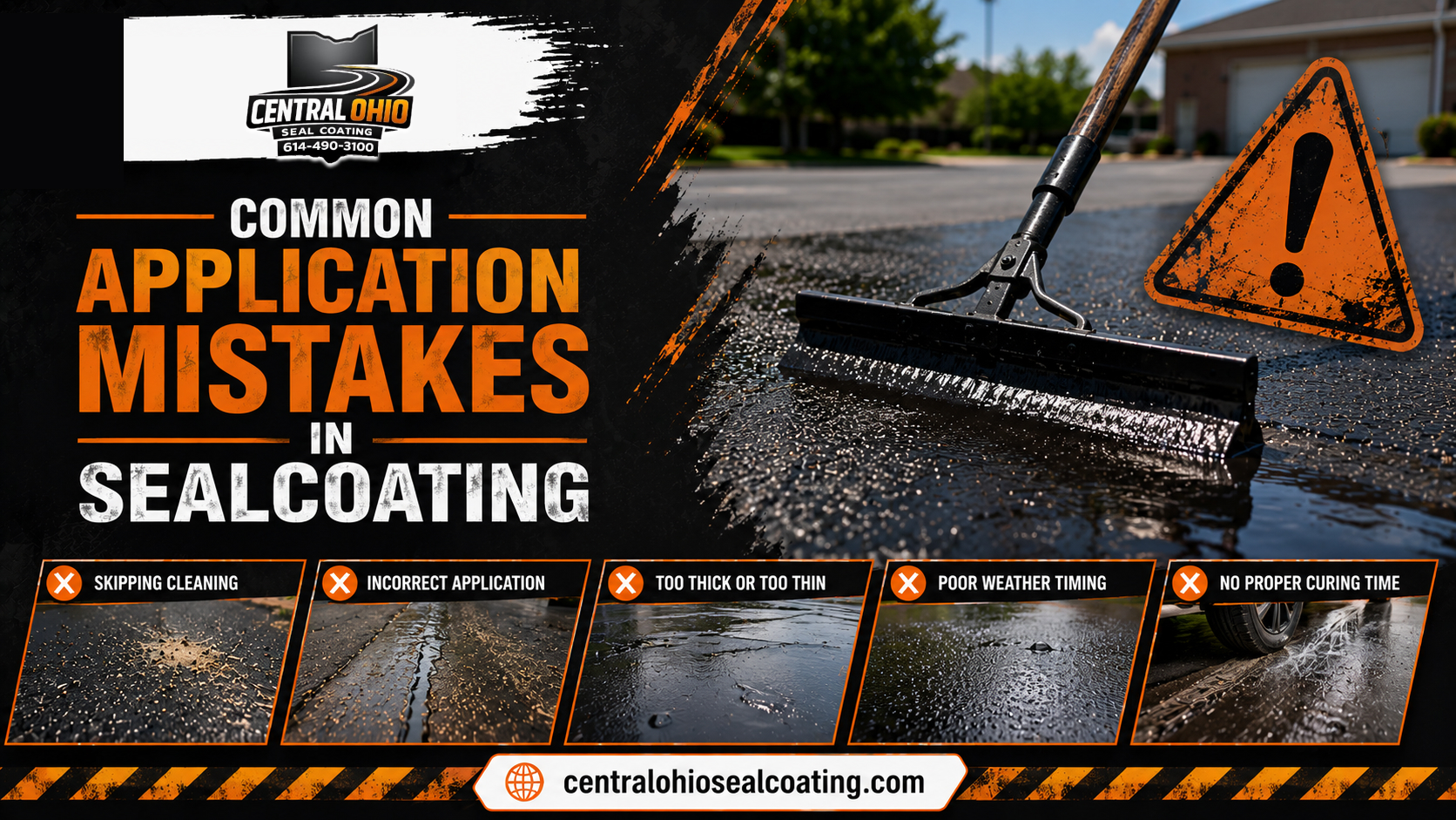 Common Application Mistakes in Sealcoating