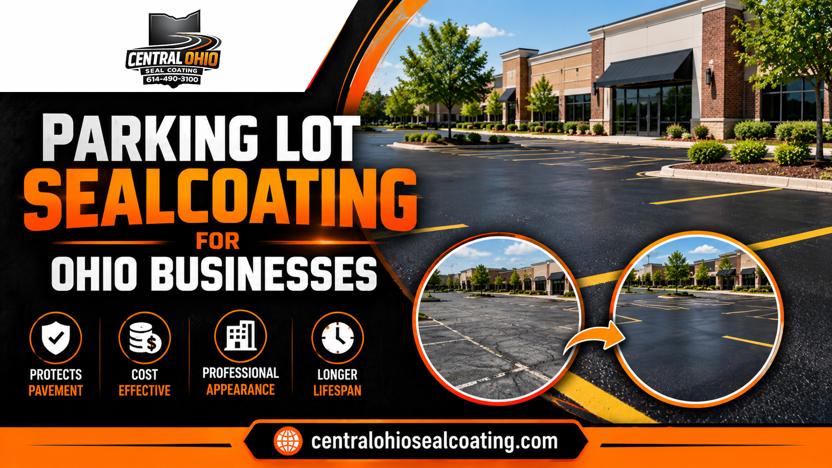 Parking Lot Sealcoating for Ohio Businesses